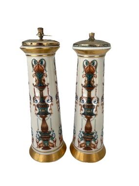 Lenox Lido 8" Pepper Grinder Mill & Salt Shaker Set 24K Trim Vintage
FLAWED